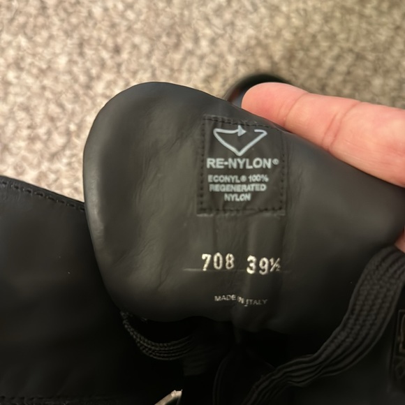 PRADA Re-Nylon and Leather Booties w/Dust Bag and Box- 39 1/2 - Picture 8 of 16